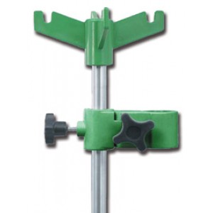 ASTA PORTAFLEBO DA LETTO - acciaio inox - 4 ganci
